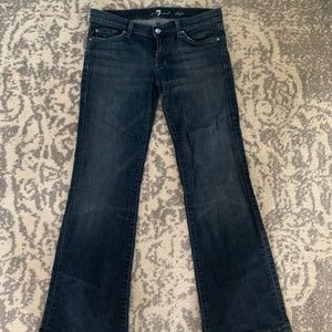 7 For All Mankind Dojo Jeans in Dark Rinse
